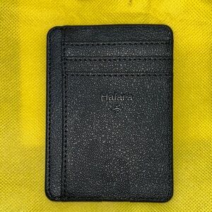 HALARA Textured Black Card Holder